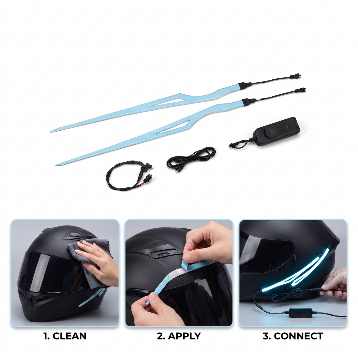 Futuristic Led Helmet Lights